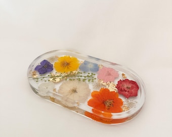 Handmade Pressed Flower Trinket Tray