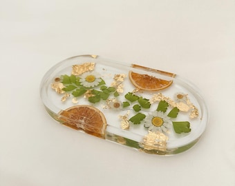 Handmade Pressed Flower Trinket Tray