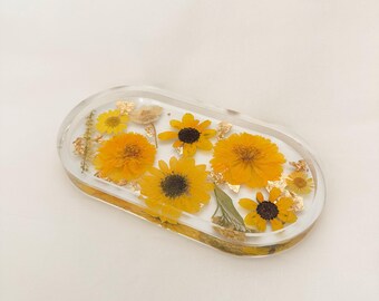 Handmade Pressed Flower Trinket Tray