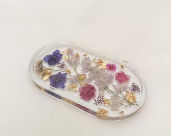 Handmade Pressed Flower Trinket Tray