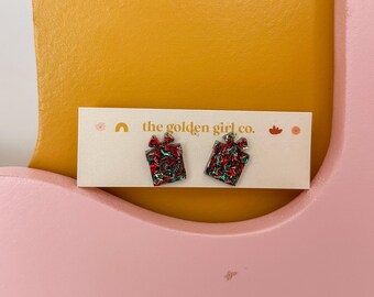 Tinsel Town Present Tree Studs