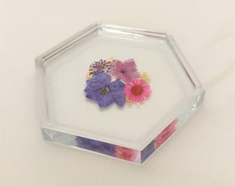 Purple Floral Coaster