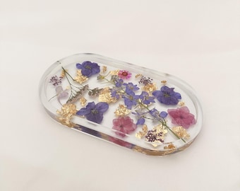 Handmade Pressed Flower Trinket Tray