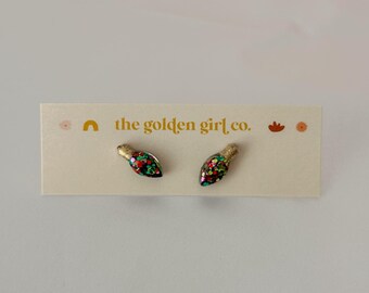 Cutie Christmas Bulb Studs