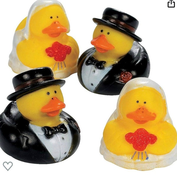 Bride & Groom Duck Set