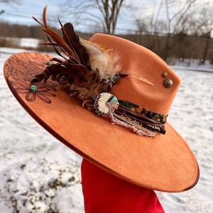 Burnt Orange Western Hat - Etsy display picture 3