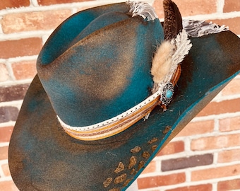 Branded Cowboy Hat | Branded Wide Brim Hats | Burned Wide Brim Hats | Hand Burned Hats | Western Burned Designs | Hand Designed Hats