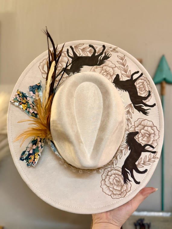 Burned Hat | Customized Hat | Custom Cowboy Hat | Cowgirl  display picture 2