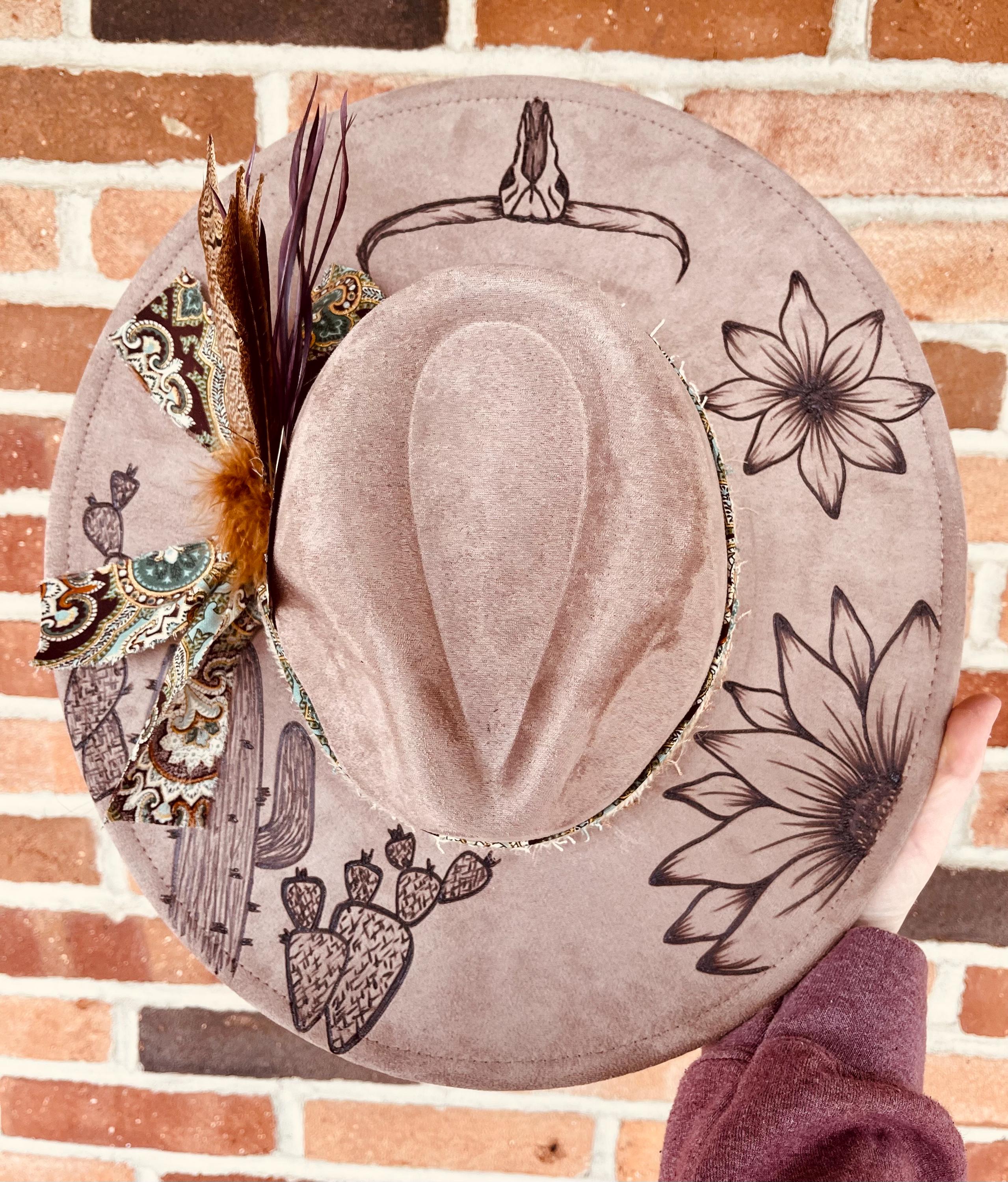 Burned Hat | Customized Hat | Custom Cowboy Hat | Cowgirl  display picture 1