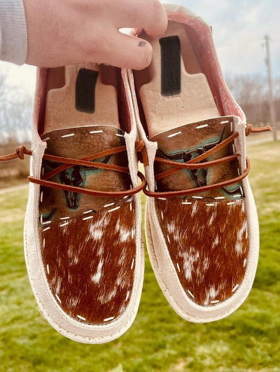 Cowhide Shoes | Cowhide and Leather Shoes | Cowhide Kicks  display picture 1