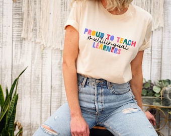 Multilingual Teacher Shirt, Multilingual Gift, ESL Teacher Gift, ESOL Teacher Gift, Bilingual Teacher Shirt, Language Teacher Shirt