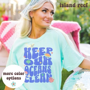 Protect Our Oceans Shirt, Turtle Shirt, Save The Ocean, Respect The Locals Shirt, Marine Biologist, Surfing Oversized Tee, Shark Lover Gift