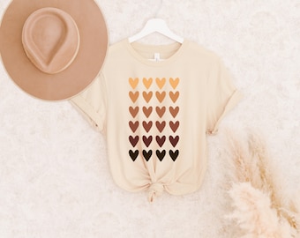 Skin Tone Hearts Shirt, Equality Shirt, Diversity Shirt, Kindness Shirt, Anti Racism, Racial Equality Tee, Be Kind Shirt, Black Lives Matter