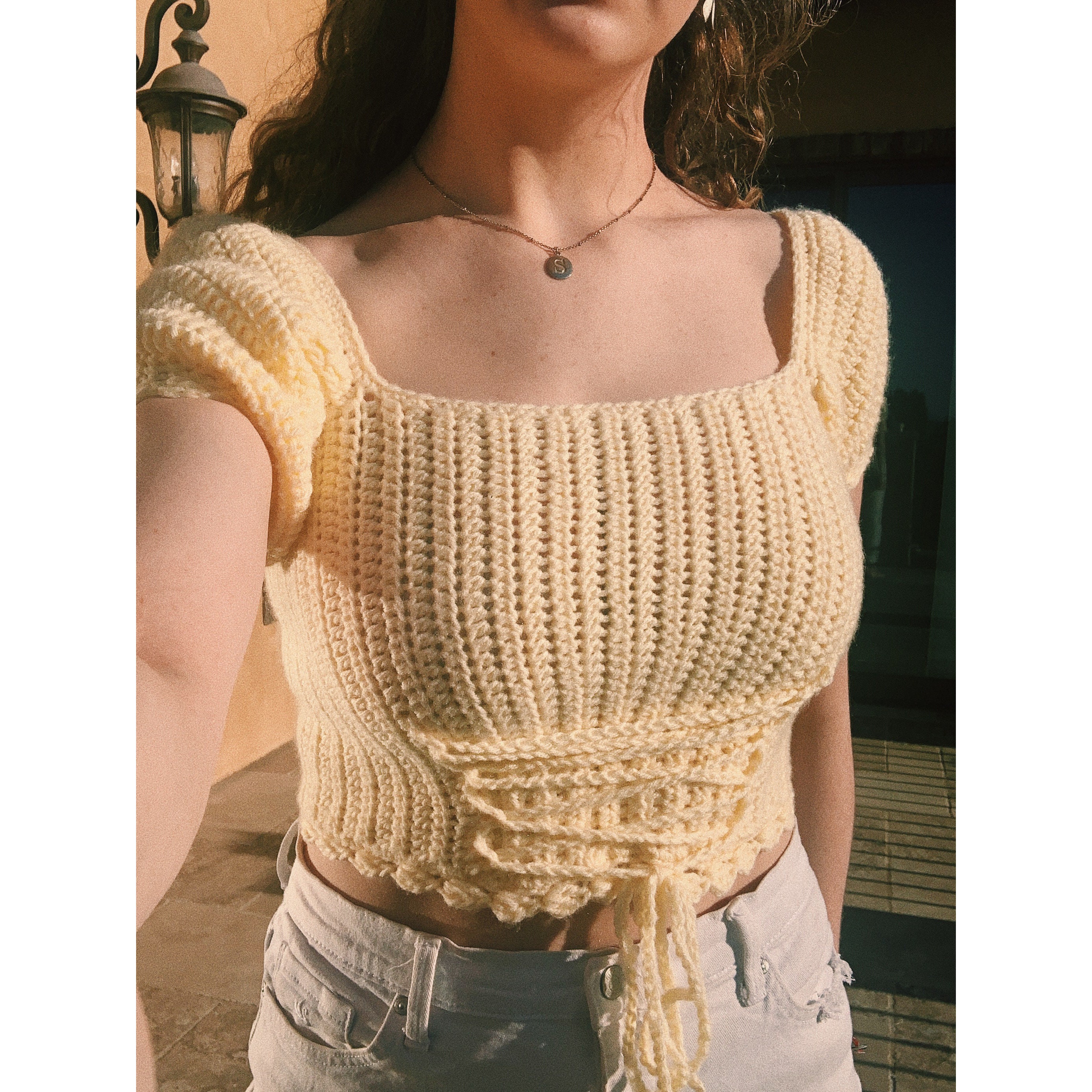 Cottagecore Picnic Top // Crochet Pattern Etsy