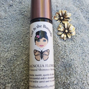 Mistura de óleo essencial de flor de magnólia Shimmer Roller Aromaterapia totalmente natural 10ml
