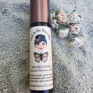 Mistura de óleo essencial de flores silvestres Shimmer Roller Aromaterapia totalmente natural 10ml