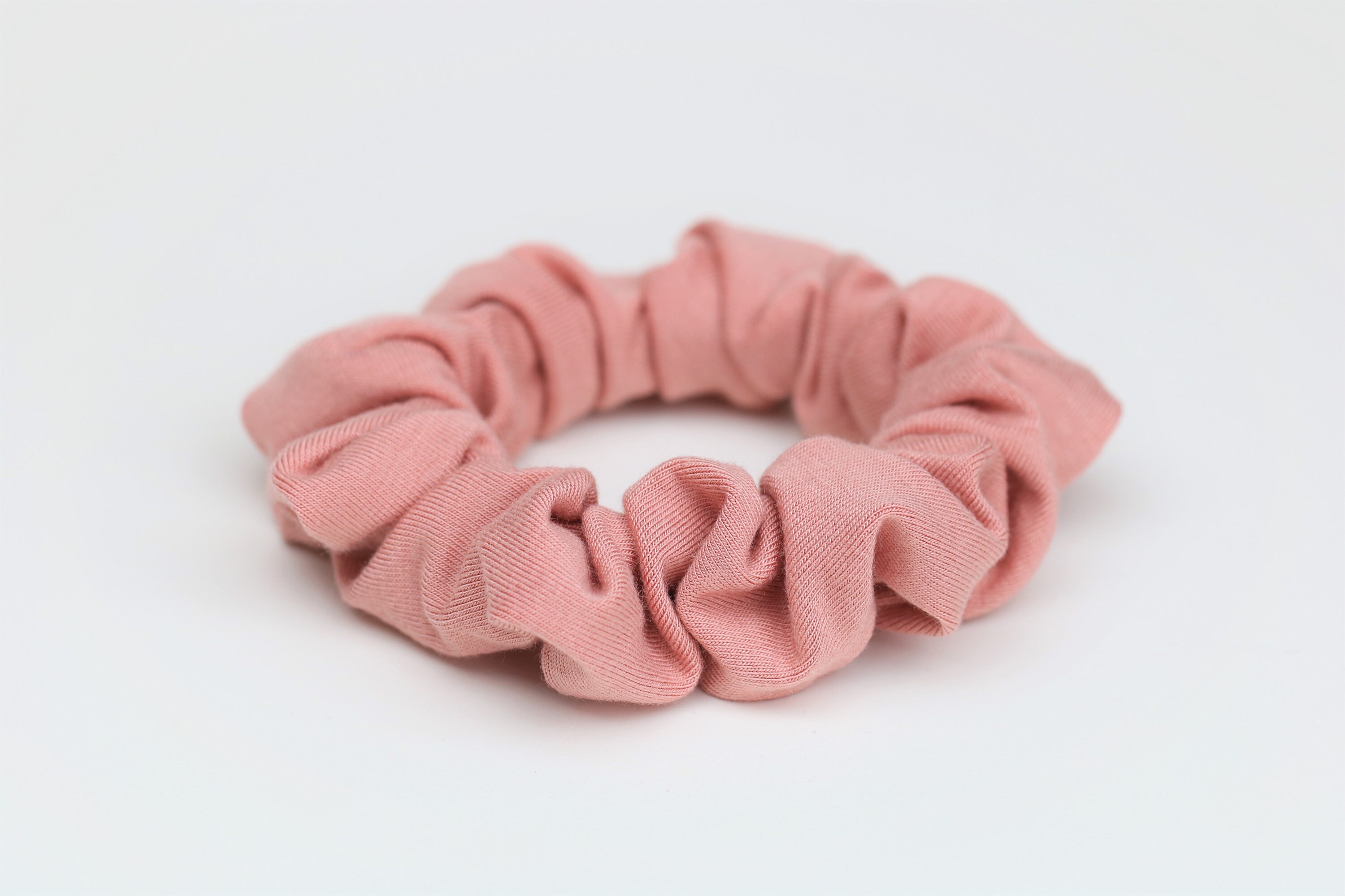 Solid Color Cotton Knit Scrunchie, Cute Scrunchie Set, Hair Accessory ...