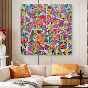 Large Colorful Abstract Painting Pink Abstract Painting Original Abstract Painting Contemporary Art Modern Acrylic Abstract Painting
