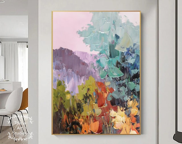 Tela da spiaggia incorniciata Wall Art: Soggiorno Blu Astratto Oceano Pittura Moderna Costiera Paesaggio Immagine Contemporanea Nautica Onda di mare Stampa Mare Dipinta a mano Paesaggio marino