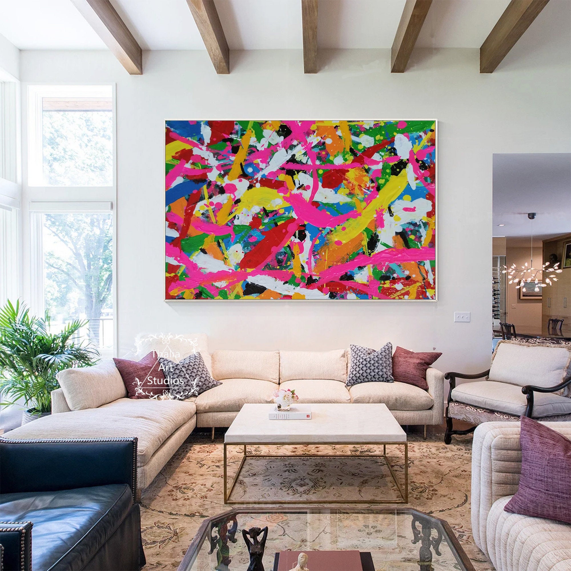 Graffiti Abstracte Kunst – opmerkelijke print op canvas