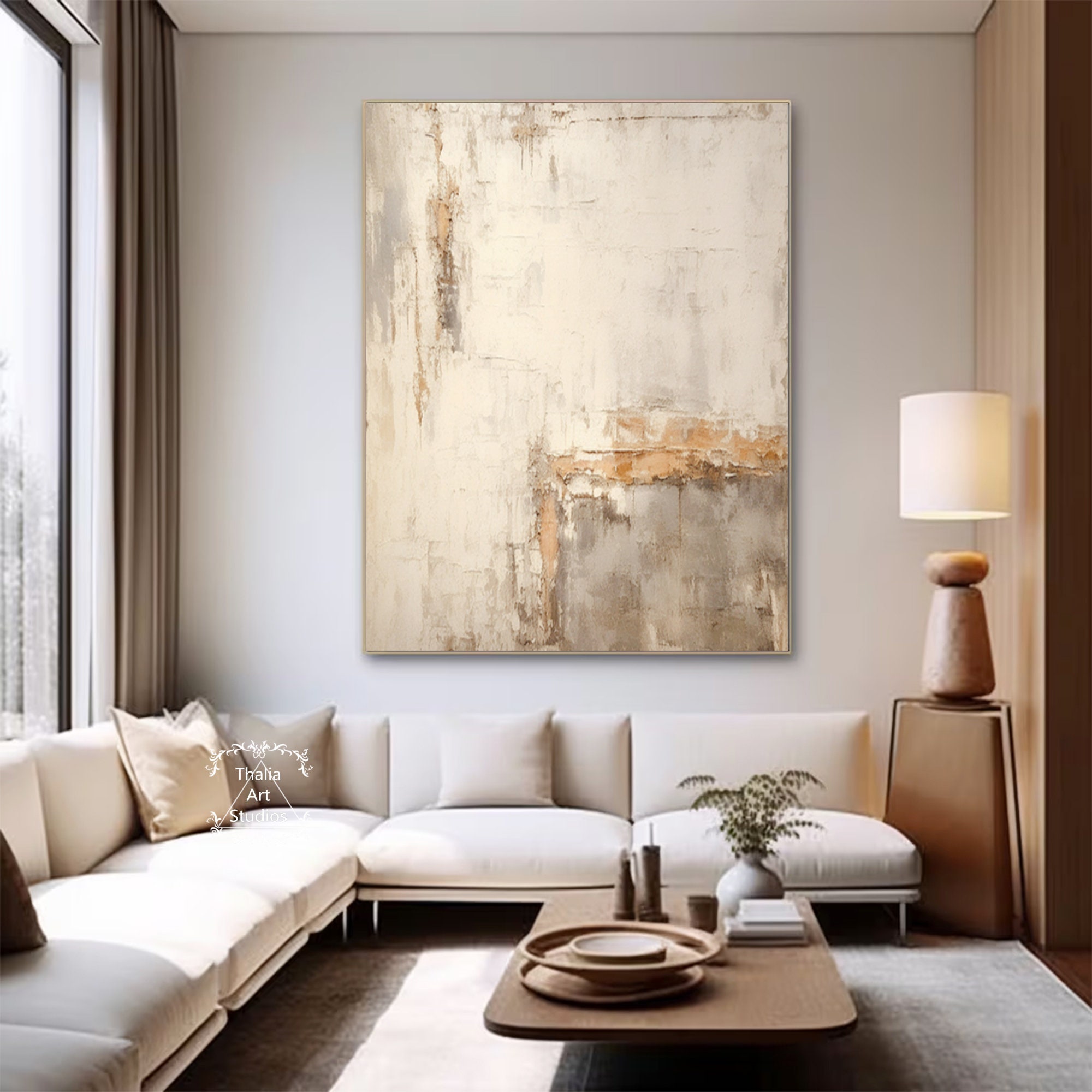 Large Brown 3D Textured Abstract Painting Brown 3D Textured Painting ...