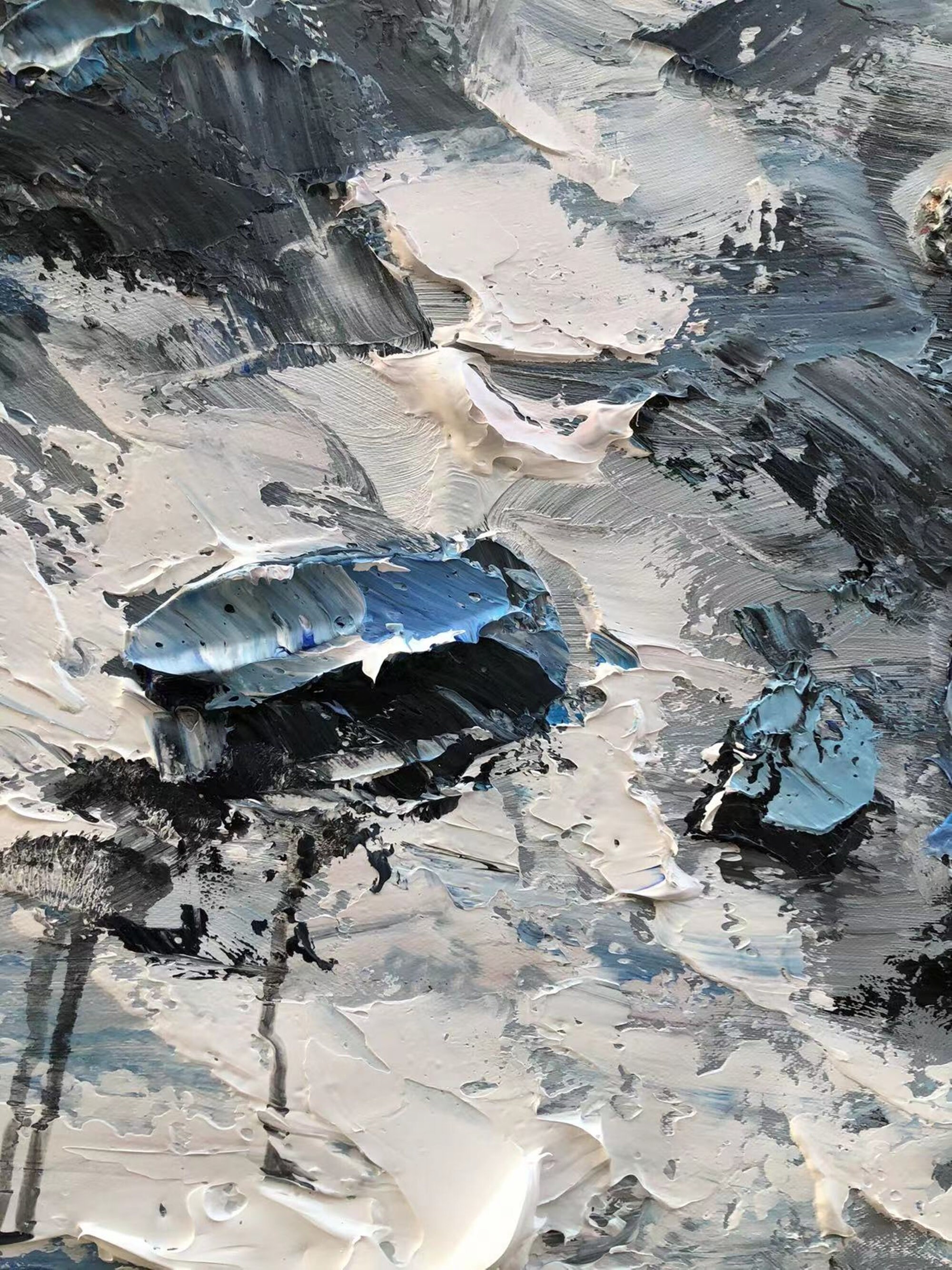 Large Navy Blue Abstract Painting Original Minimalist Abstract Etsy Hong Kong