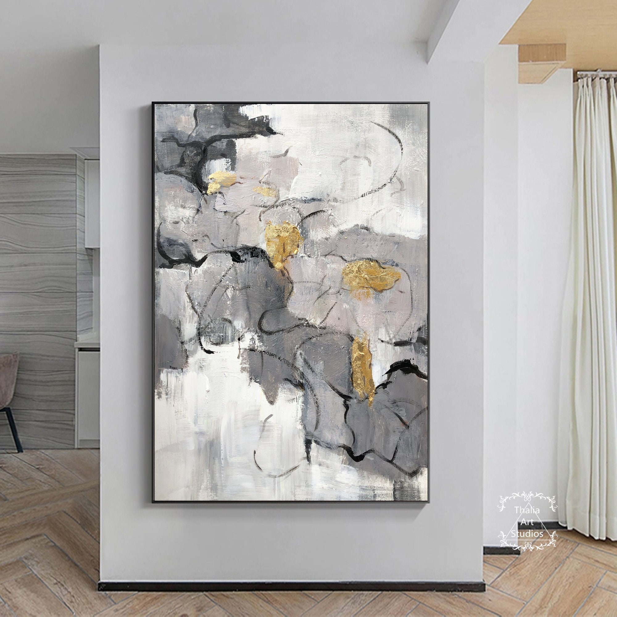 絵画/原画/テクスチャー/アート/ゴールド/インテリア/北欧/ニュアンス/抽象画 Amazon.co.jp: ZFXFHDR(へ楽ーツ) 絵画絵抽象的な テクスチャ