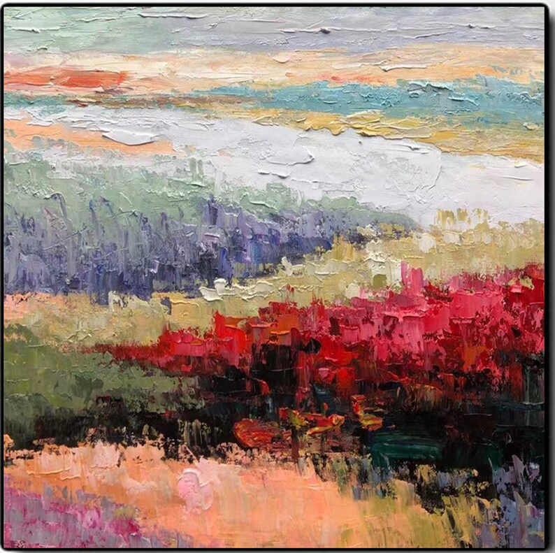 Large Original Abstract Painting Landscape Acrylic Painting Etsy