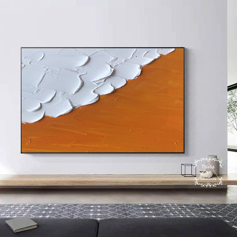 Minimalist Abstract Wall Art Large Abstract Acrylic Painting Etsy