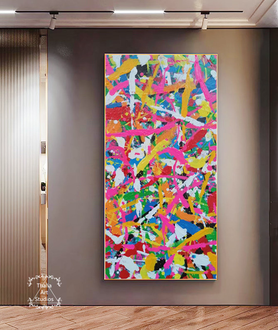 Colorful Abstract Paintings Large Colorful Paintings Texture Etsy