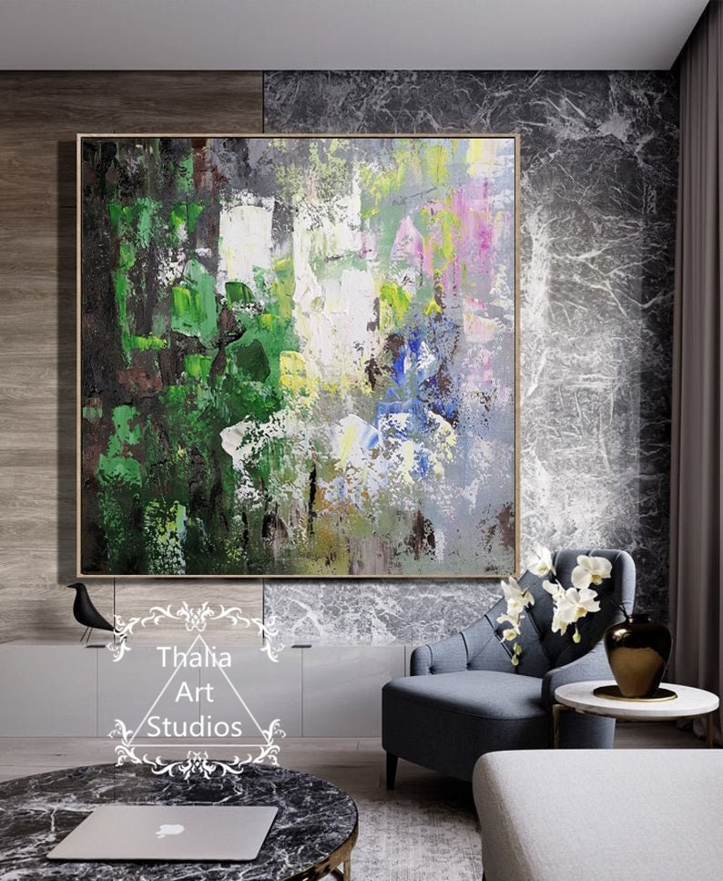 Large Abstract Texture Painting Large Abstract Wall Art Etsy