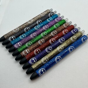 Smiley face inkjoy resin pen