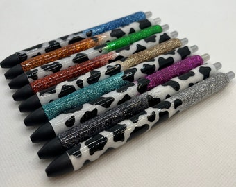 Cow print inkjoy resin pen