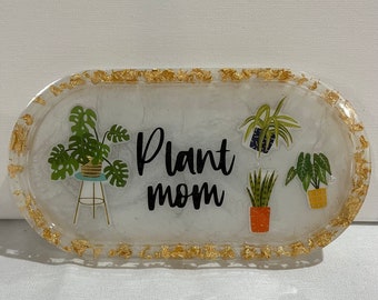 Plant mom vanity tray