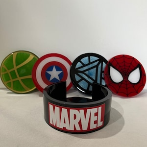Superhero coasters (set of 4)