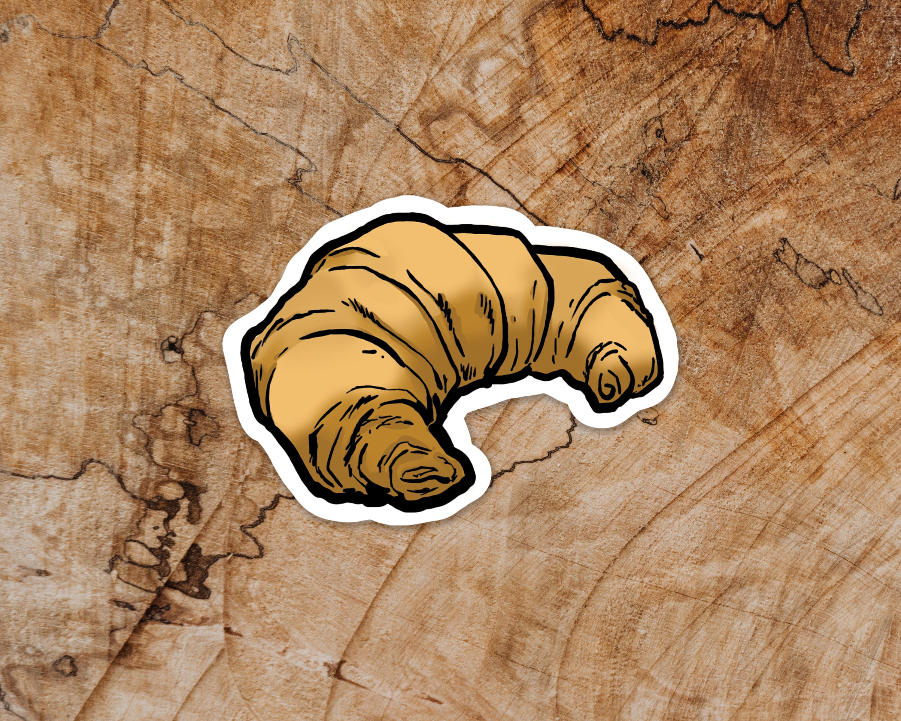 Croissant Vinyl Sticker Baked Goods Premium Matte Sticker for - Etsy Canada