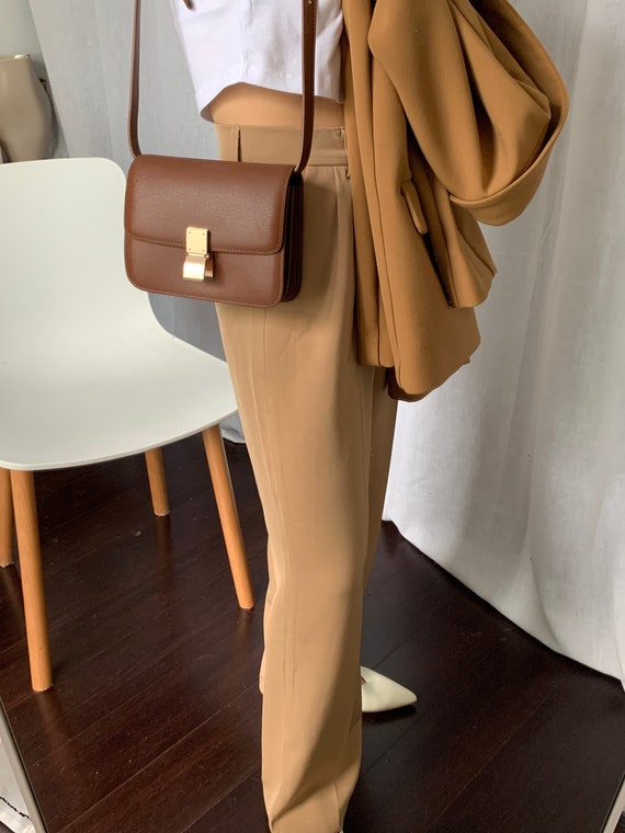 brown bag outfit korean