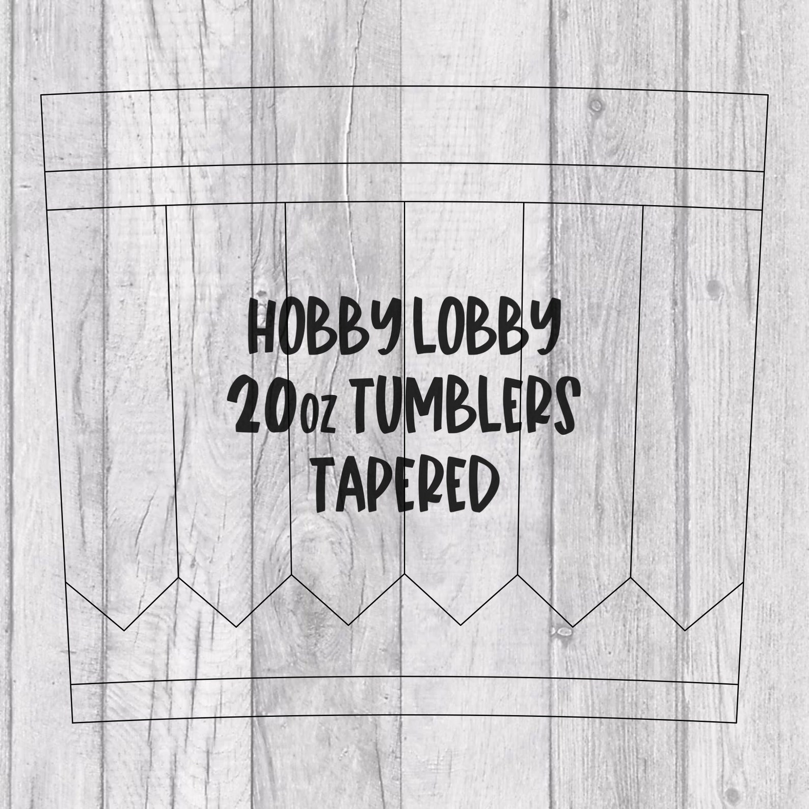 Pencil Tumbler Template for Hobby Lobby 20oz Skinny Tumblers Etsy