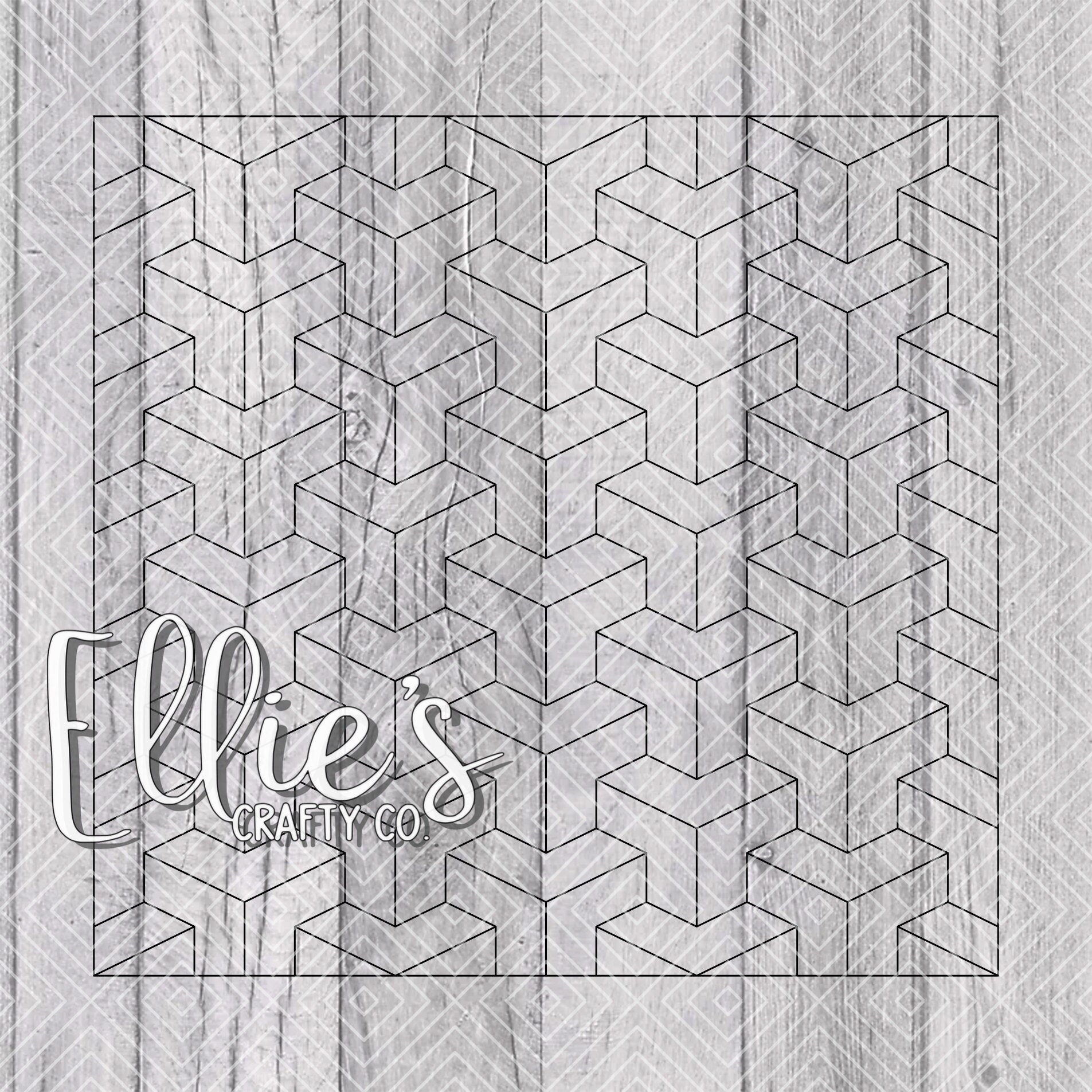 3D Blocks and Cubes Template for 30oz Skinny Straight Tumblers Version2 ...