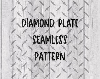Diamond Plate 2 Seamless Continuous Patterns SVG DXF PNG and Pdf