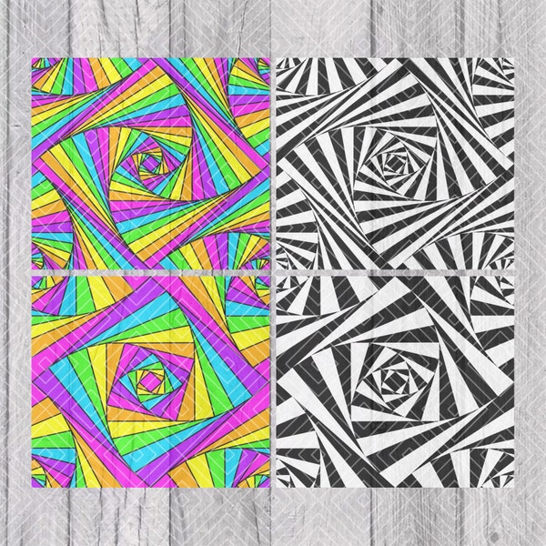 Trippy Burst Tumbler Template for 20oz Skinny Straight Tumblers