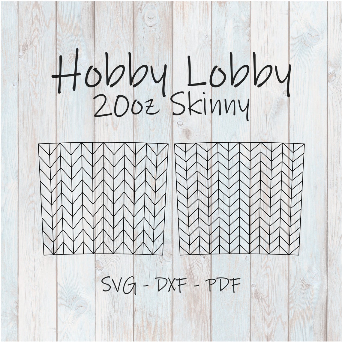 Tangram Pattern Template for Hobby Lobby 20oz Skinny Tumblers Etsy