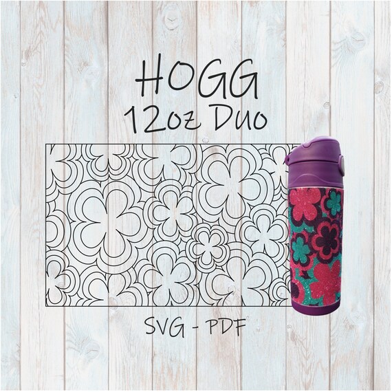 Flower Dreams Tangram Template For Hogg 12oz Duo Tumblers Svg Etsy Ireland