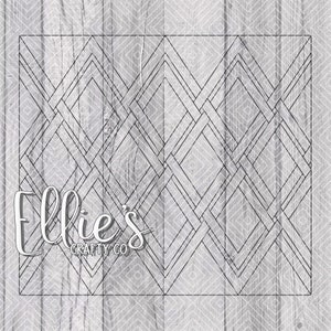 Weaved Argyle Collection Burst Tumbler Template for 20oz Skinny Straight Tumblers