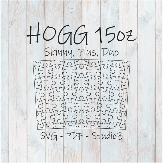 Puzzle Template For Hogg oz Skinny Plus Duo Tumblers Svg Etsy Ireland