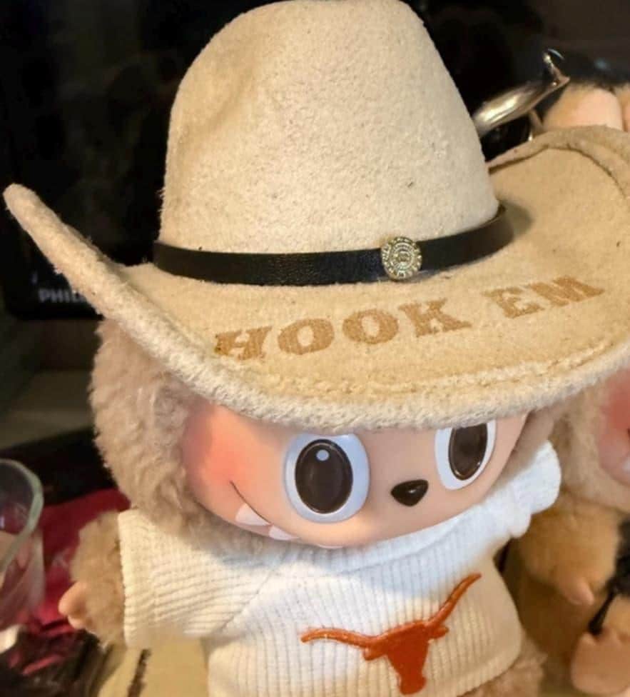 Personalized Mini Cowboy Hat for Labubu Toy Doll Plush Accessory, Ornament, Cat or Dog, Windshield Decor