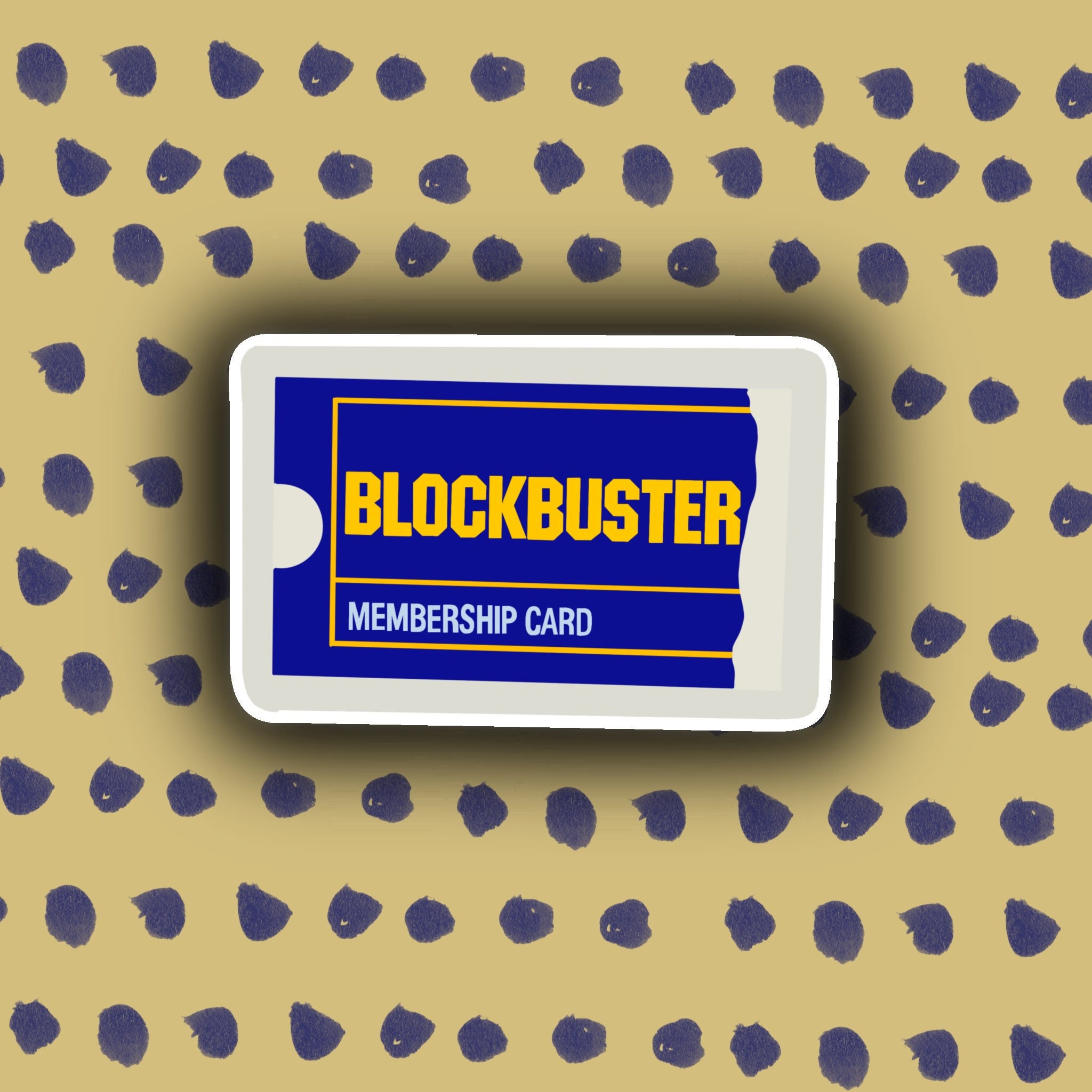Old Blockbuster Membership Card Sticker - Etsy