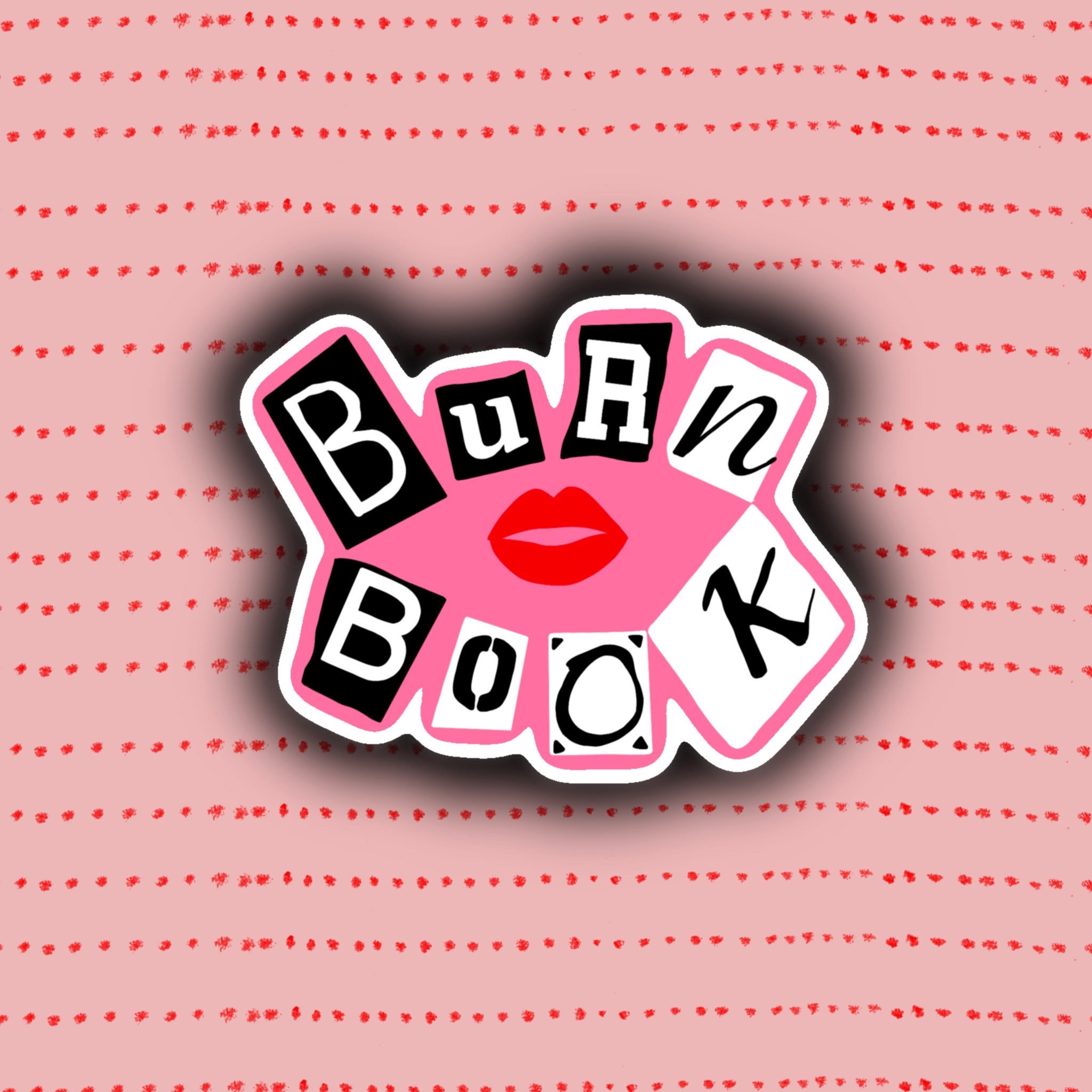 Reusable Sticker Storage Book, Holographic Mean Girls Burn Book for  Millennials, 5 X 7 