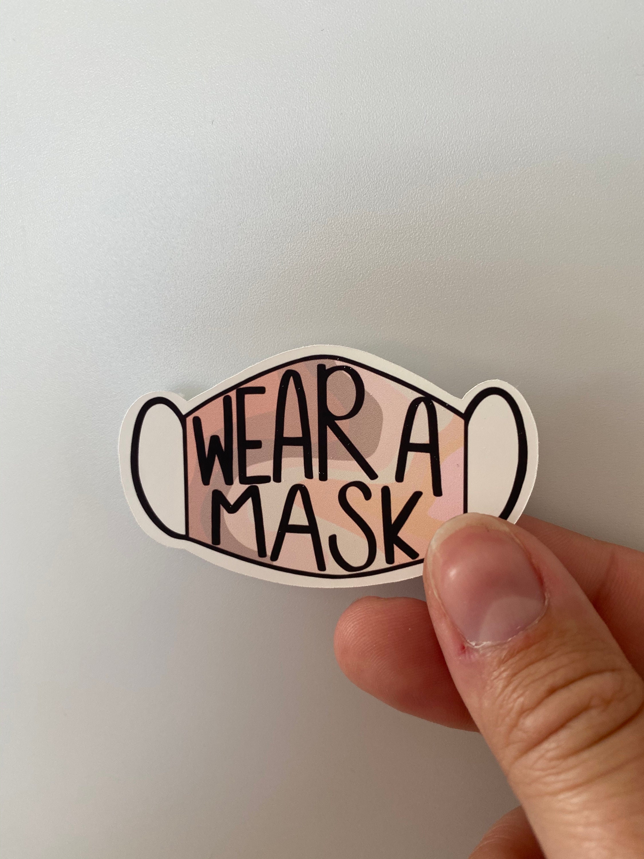 Wear A Mask Sticker Etsy