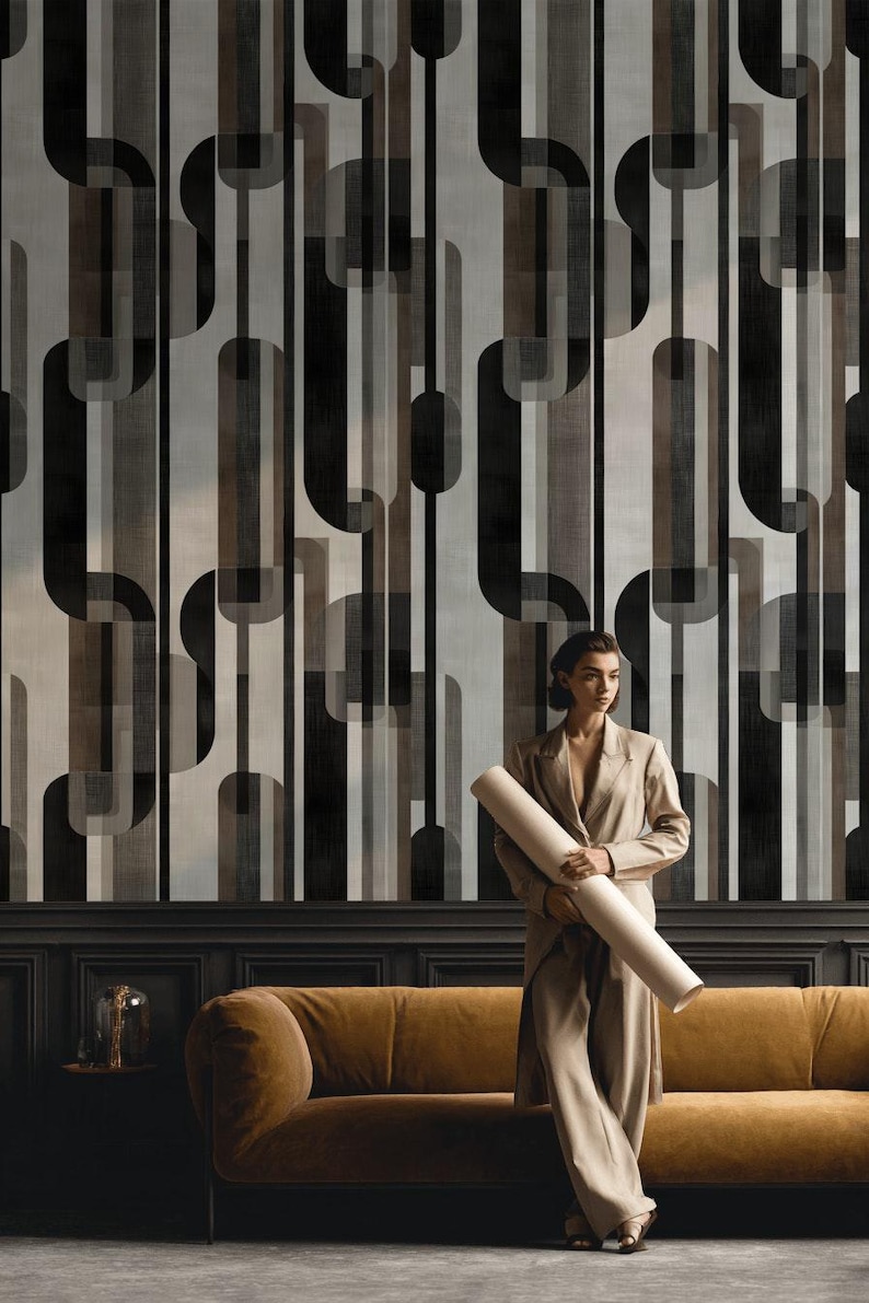Geometric Wallpaper Abstract Modern Wall Mural - Etsy